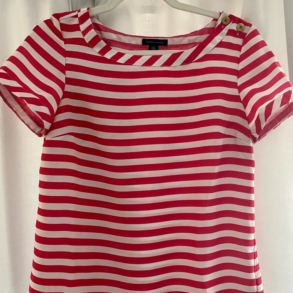 Tommy Hilfiger Candy Cane Stripe Blouse